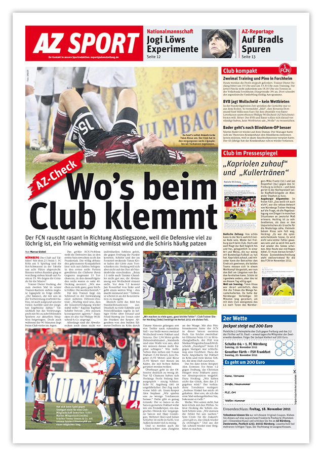 Abendzeitung Nürnberg – Referenzseite Sport