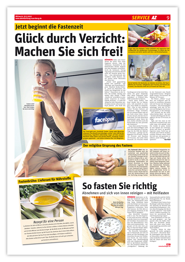 Abendzeitung Nürnberg – Referenzseite Servicethemen
